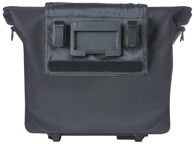Fietshandtas Basil City MIK 8 - 11 liter 19 x 30 x 26 cm - zwart