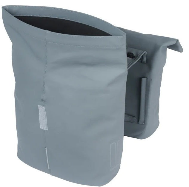 Dubbele fietstas Basil City MIK 28-32 liter - graphite blue