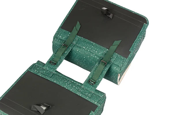 Dubbele fietstas Basil Flair 35 liter - groen