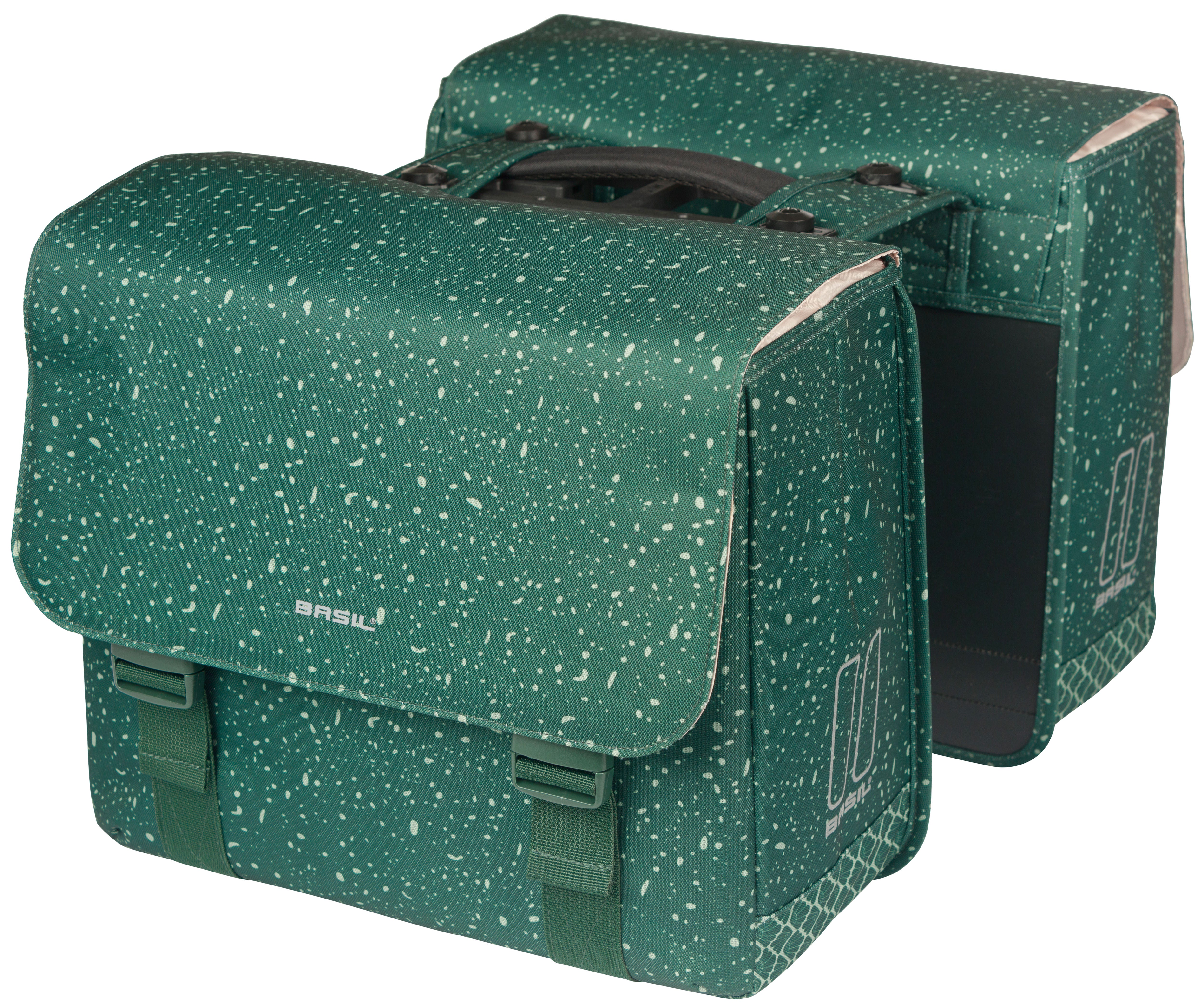 Dubbele fietstas Basil Flair MIK 35 liter 15 x 35 x 31 cm (2x) - Navy
