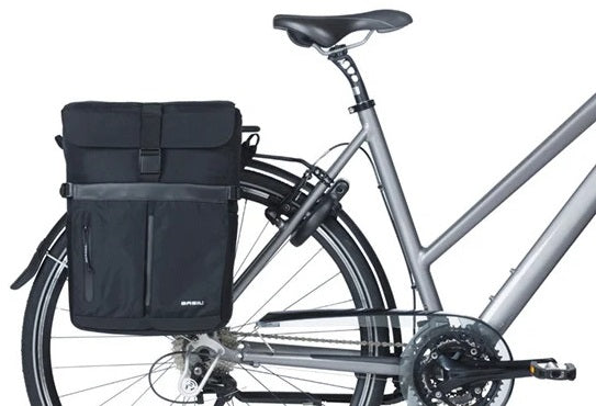 Fietsschoudertas Basil Move MIK 15 liter 14 x 24 x 34 cm - Zwart
