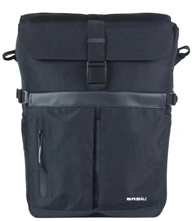 Fietsschoudertas Basil Move MIK studs 14 liter 14 x 24 x 34 cm - zwart