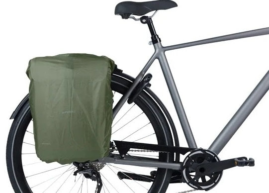 Dubbele fietsas Basil Move 30 liter 16 x 27 x 38 cm - zwart