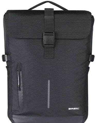 Dubbele fietstas Basil Move MIK 30 liter 16 x 27 x 38 cm - zwart