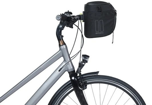 Stuurtas Basil Move KF 7-8 liter 17 x 23 x 20 cm - zwart