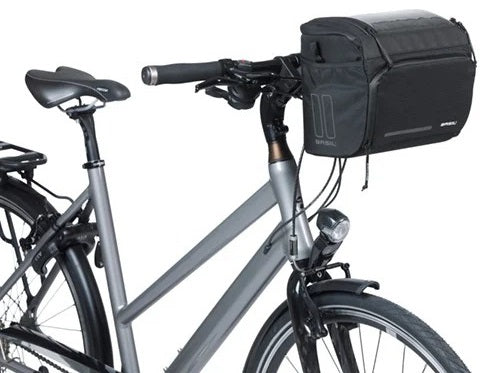 Stuurtas Basil Move KF 7-8 liter 17 x 23 x 20 cm - zwart