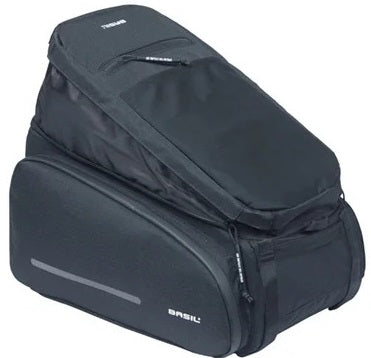 Bagagedragertas Basil Move 10 - 26 liter 24 x 33 x18 cm - zwart