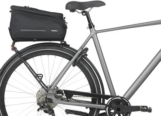 Bagagedragertas Basil Move 10 - 26 liter 24 x 33 x18 cm - zwart