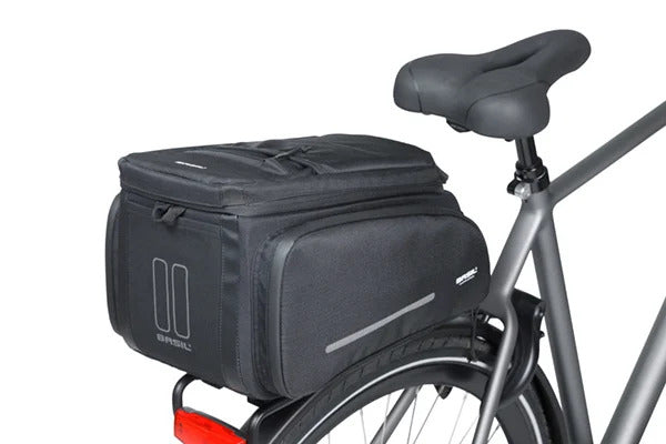 Bagagedragertas Basil Move MIK 26 liter - zwart