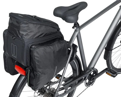 Bagagedragertas Basil Move MIK 26 liter - zwart