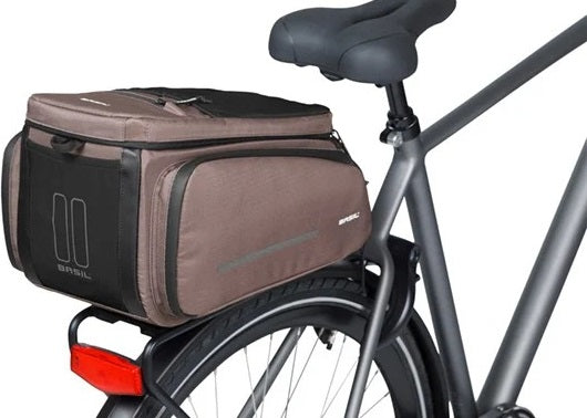 Bagagedragertas Basil Move MIK 26 liter 24 x 33 x 18 cm - bruin