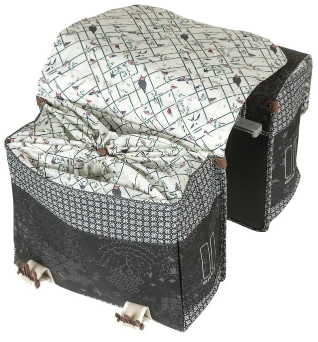 Dubbele Fietstas Basil Bohème MIK 35 liter - Zwart / Charcoal