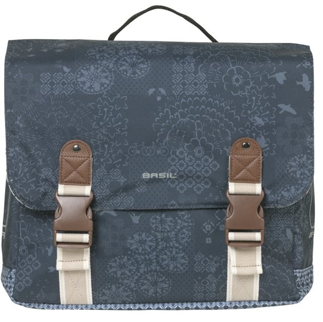 Dubbele fietstas Basil Bohème MIK 35 liter - indigo blauw