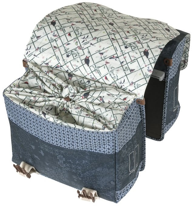 Dubbele fietstas Basil Bohème MIK 35 liter - indigo blauw