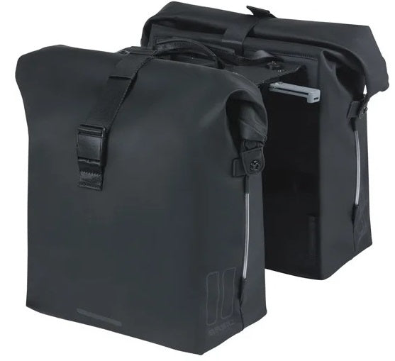 Dubbele fietstas Basil SoHo Nordlicht MIK 41 liter - zwart