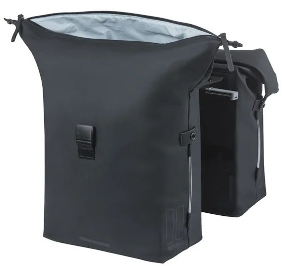 Dubbele fietstas Basil SoHo Nordlicht MIK 41 liter - zwart