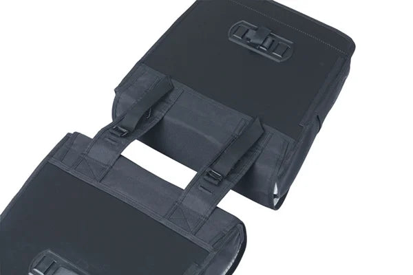 Dubble fietstas Basil GO 32 liters - zwart