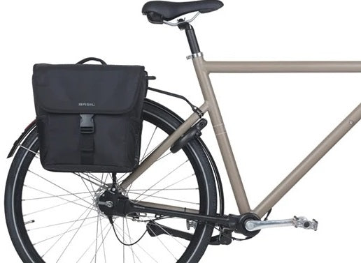 Dubbele fietstas Basil GO MIK 32 liter - zwart