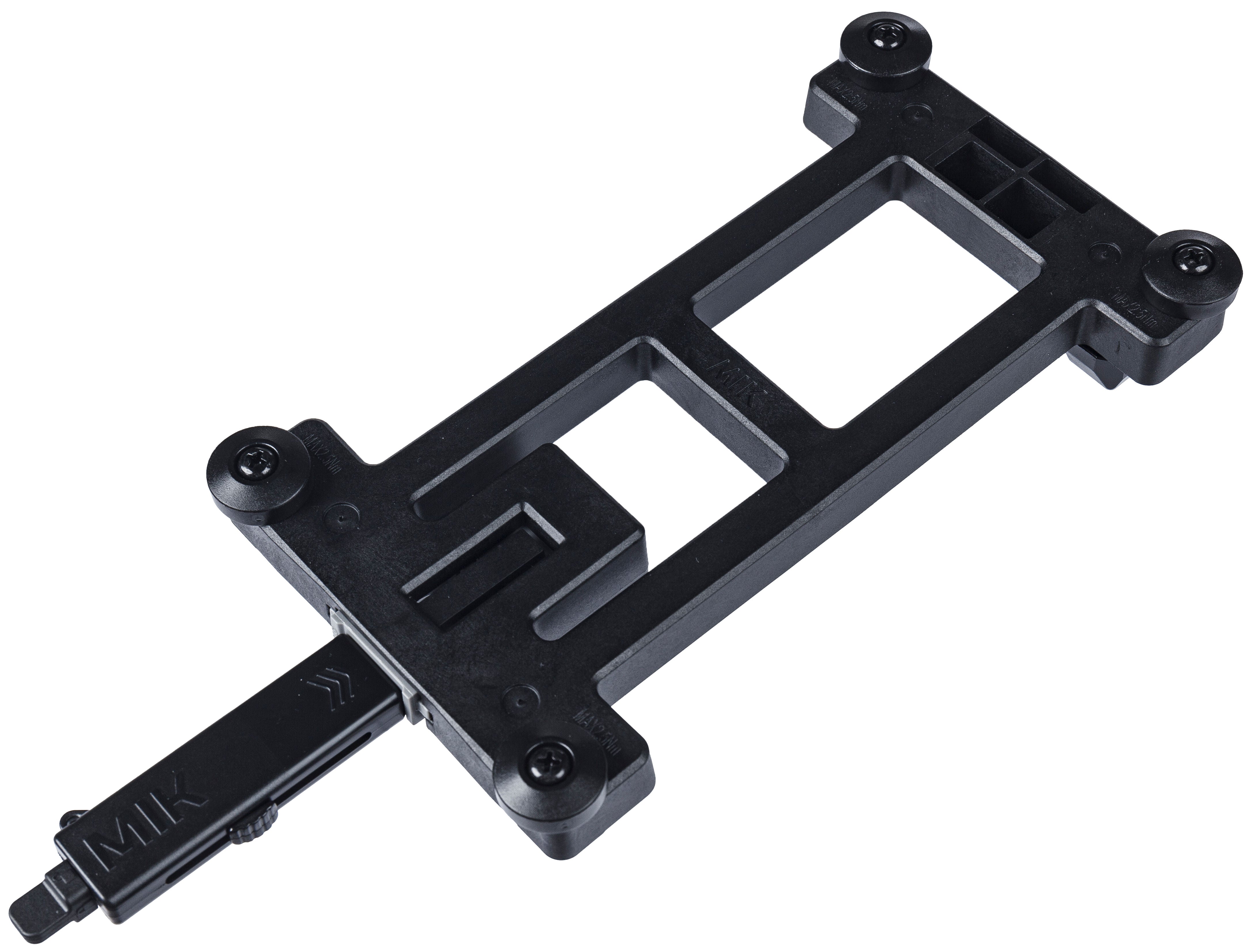 MIK adapterplaat Basil 2.0 afsluitbaar - zwart