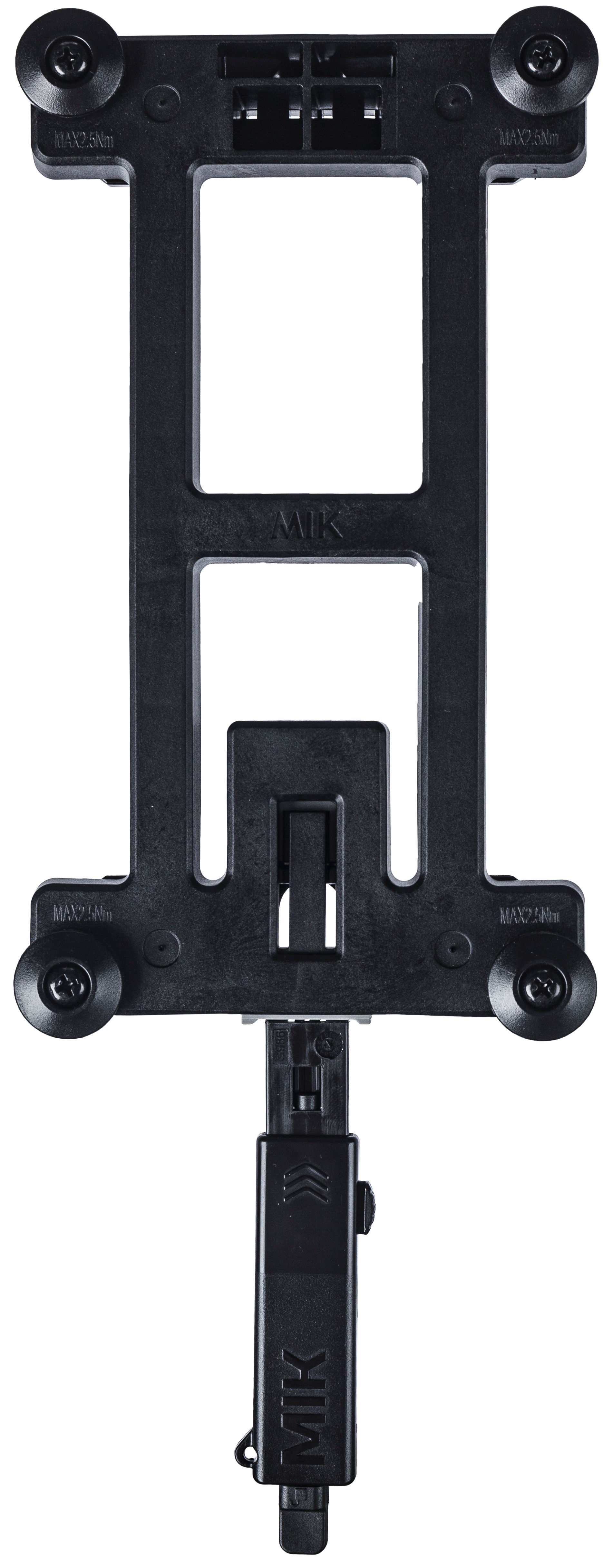 MIK adapterplaat Basil 2.0 afsluitbaar - zwart
