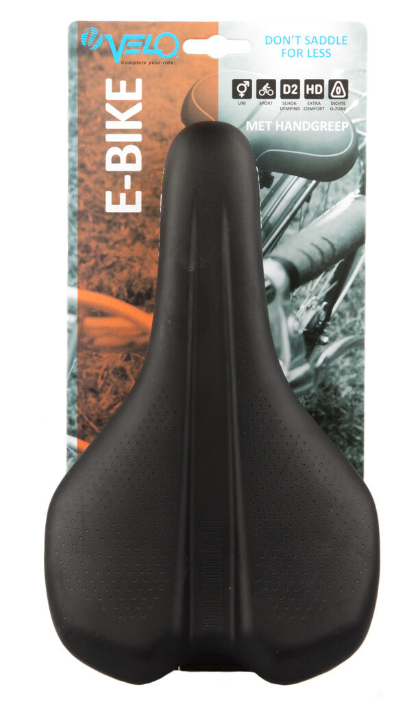 E-bike zadel Velo Sport - vacuüm met O-zone en handvat