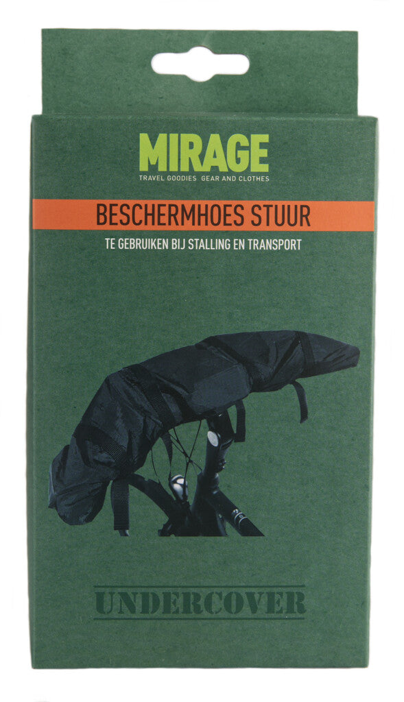 Beschermhoes Mirage Undercover voor fietsstuur zwart