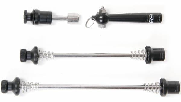 Snelspannerset Tranz X met anti-diefstal slot 3-delig