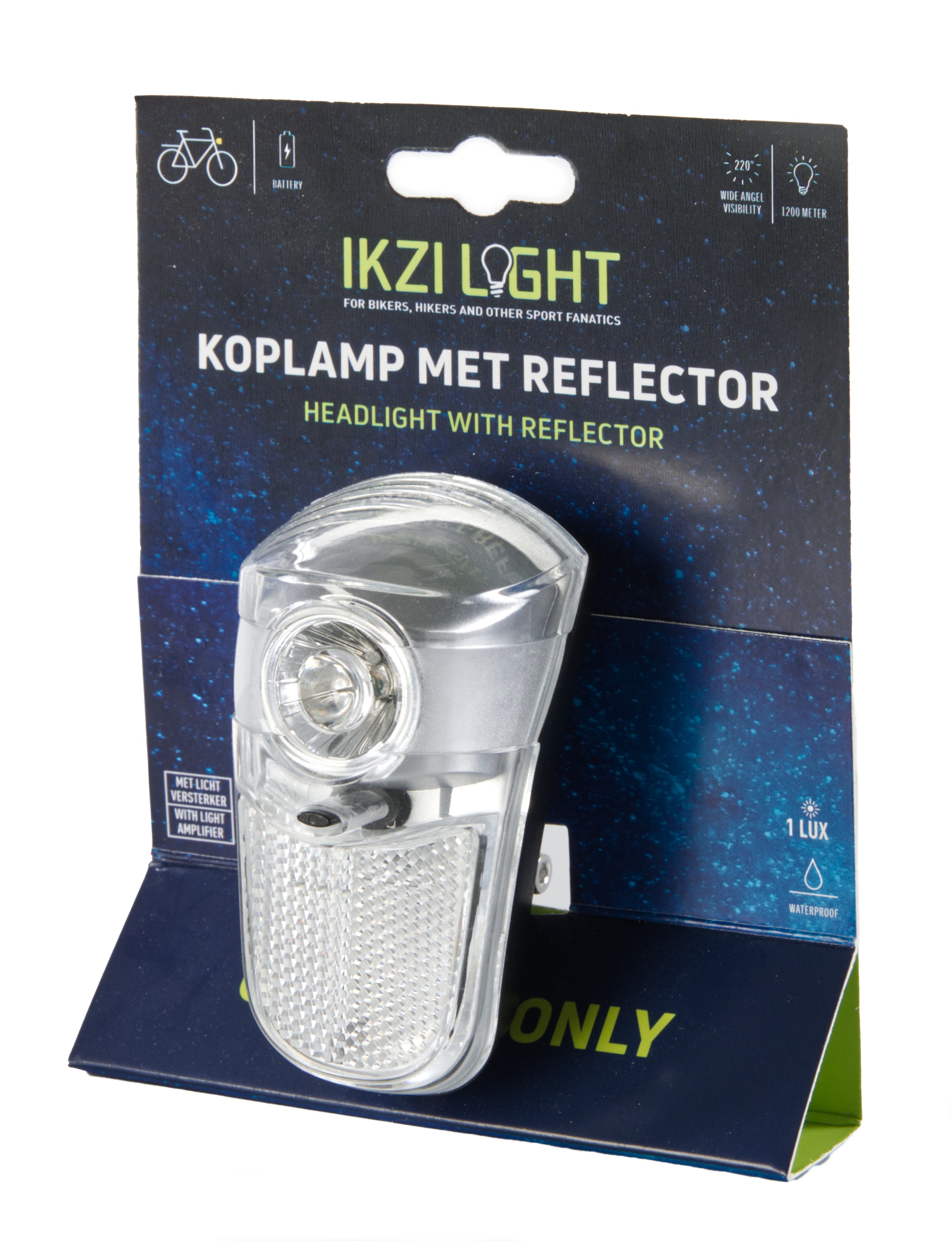 Koplamp IKZI One Eye Only 1W-LED op kroonbout