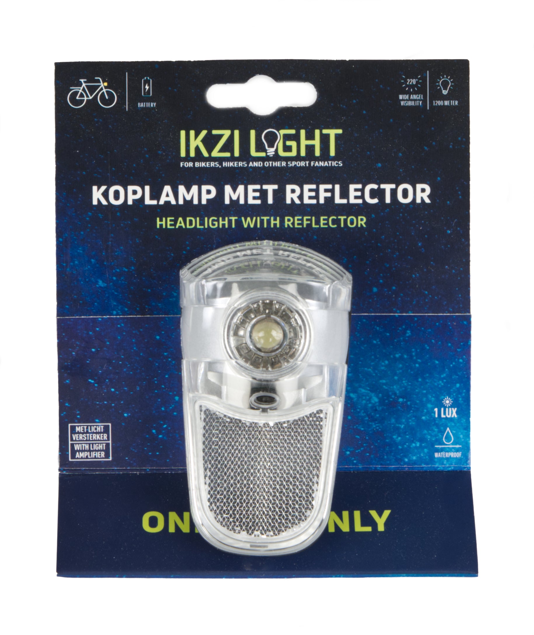 Koplamp IKZI One Eye Only 1W-LED op kroonbout