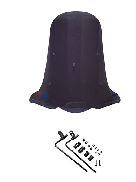 windscherm Regia met bevestigingsset (made in EU) smoke yadea T9L