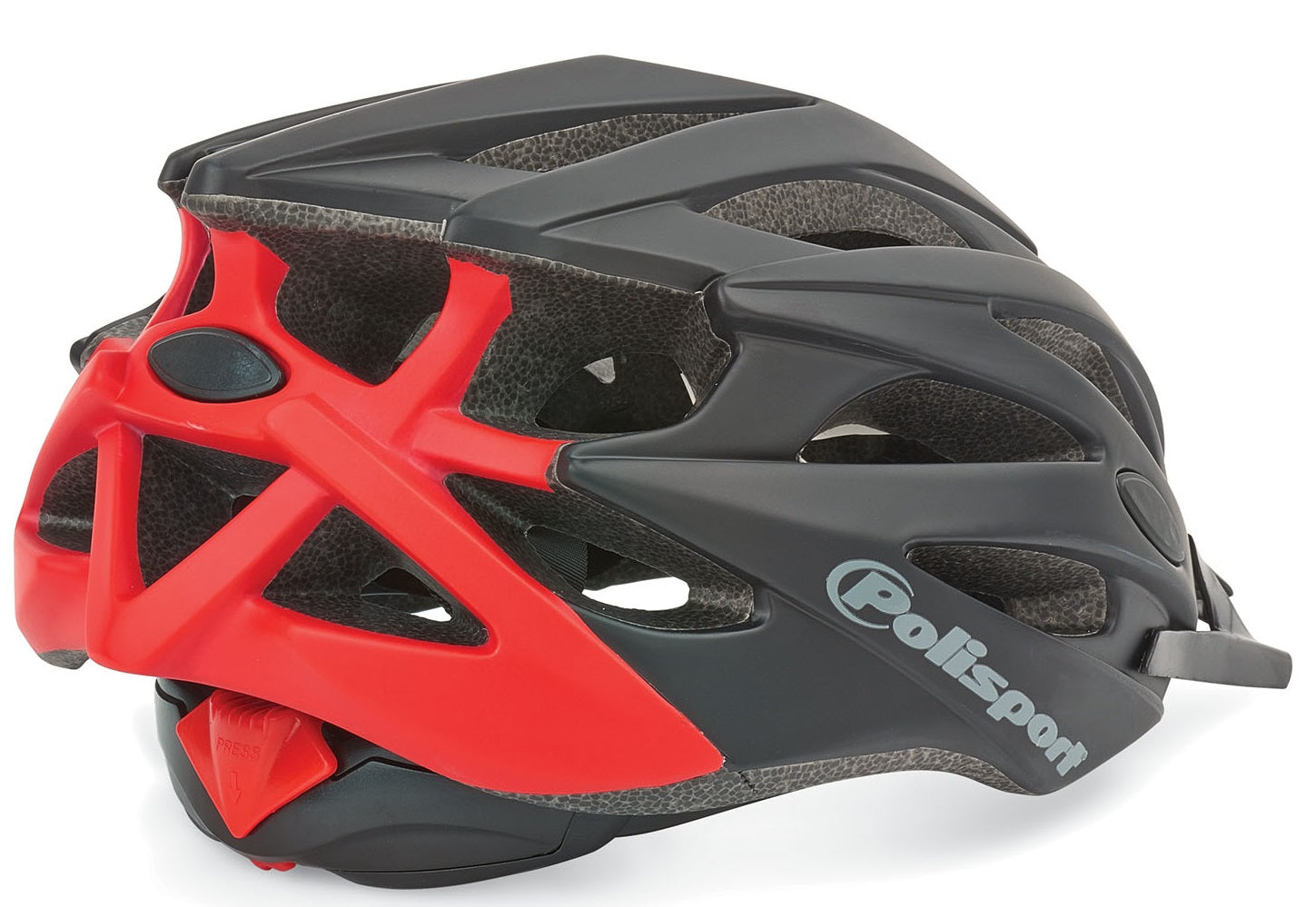 Fietshelm Polisport Twig M 55-58 cm - zwart / mat rood
