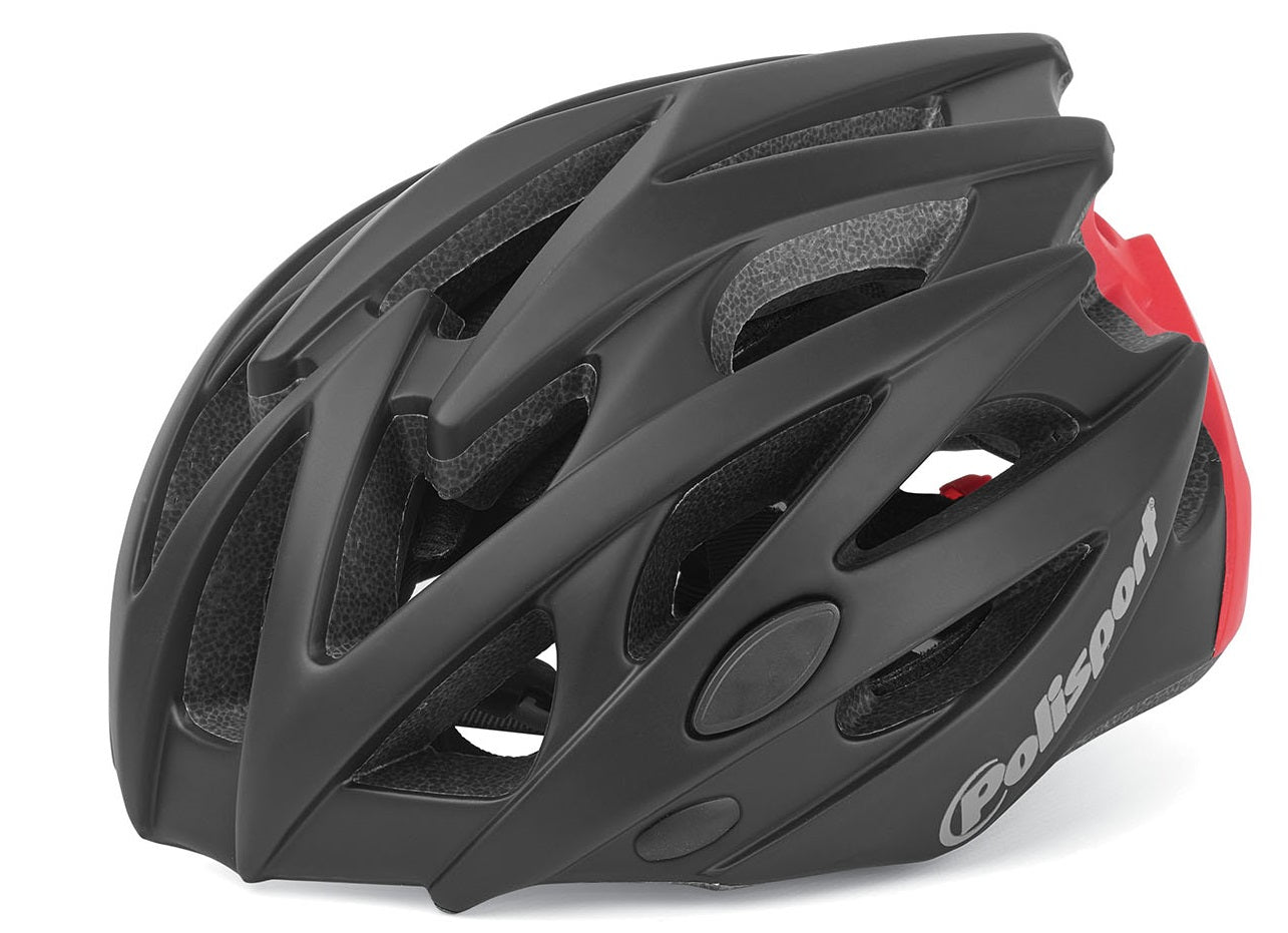 Fietshelm Polisport Twig M 55-58 cm - zwart / mat rood