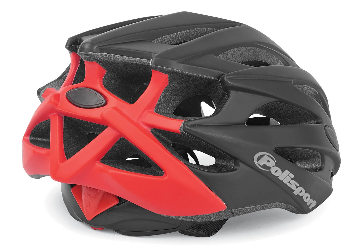 Fietshelm Polisport Twig M 55-58 cm - zwart / mat rood