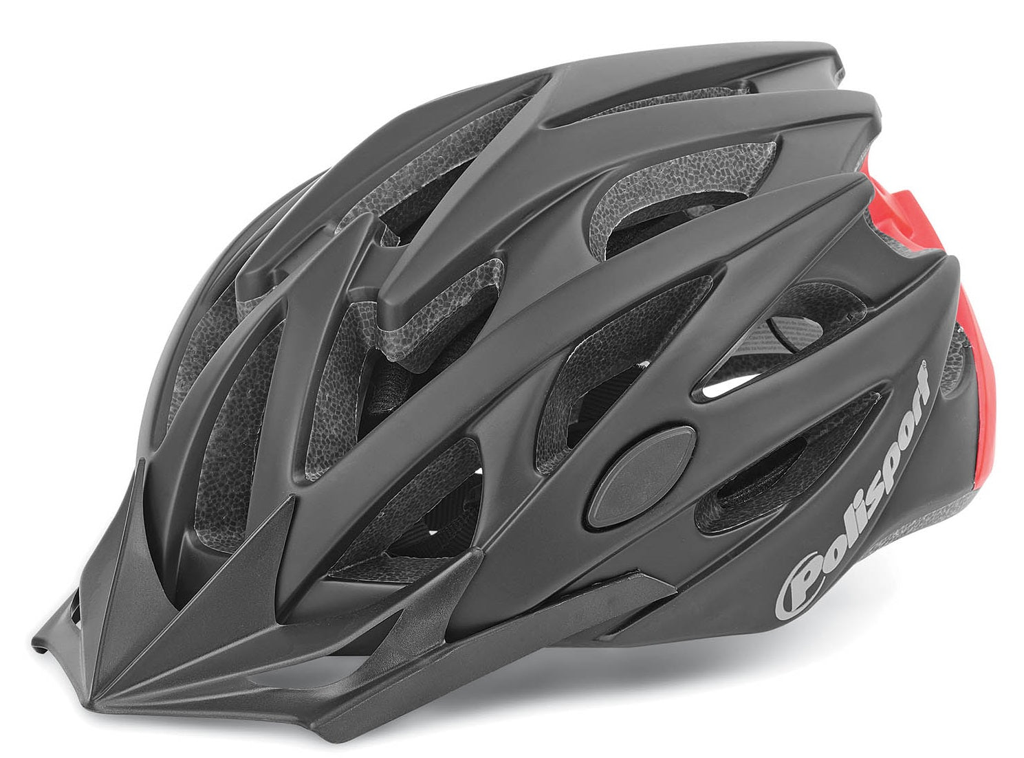 Fietshelm Polisport Twig L 58-61 cm - zwart / mat rood