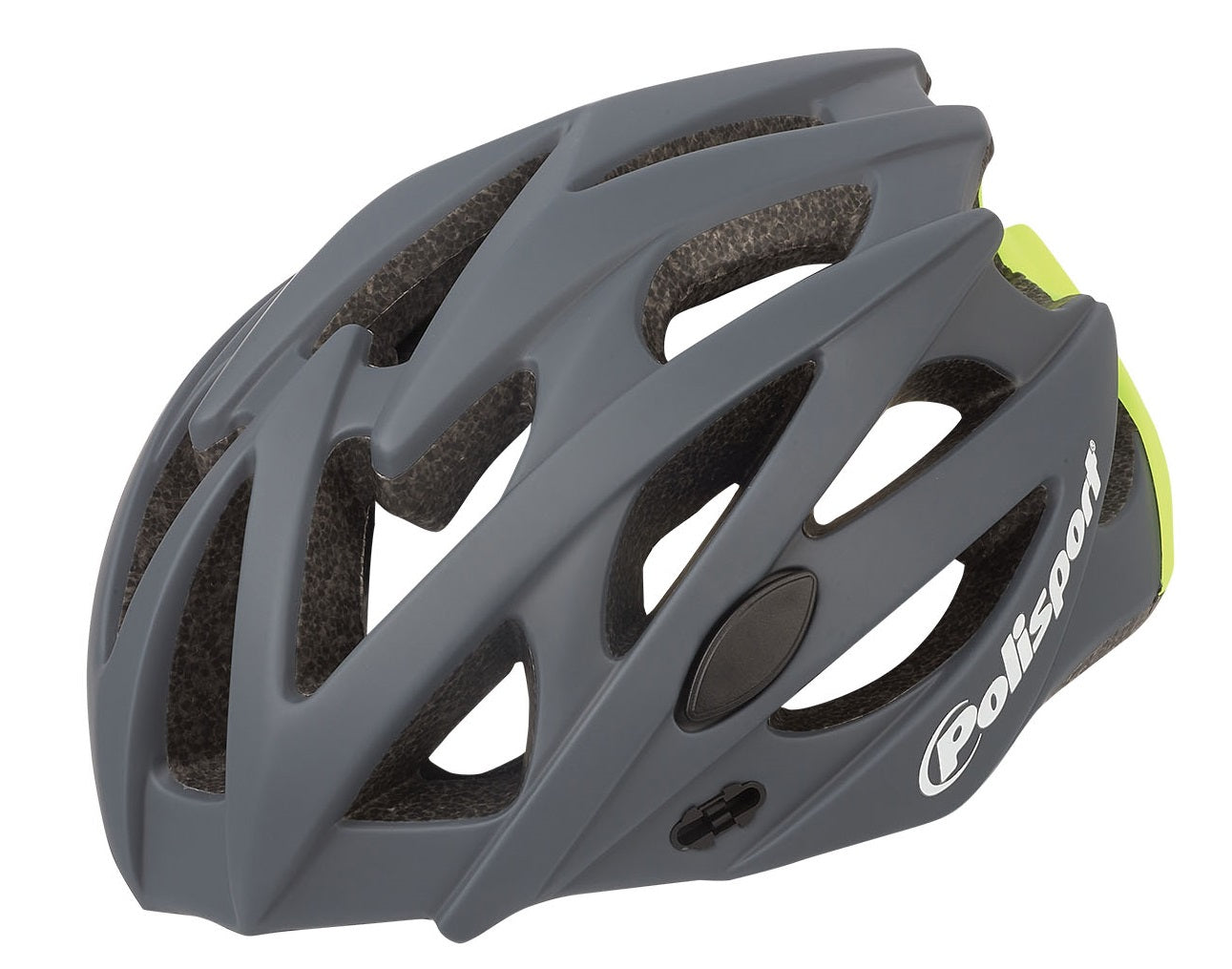 Fietshelm Polisport Twig M 55-58 cm - donkergrijs / fluor geel