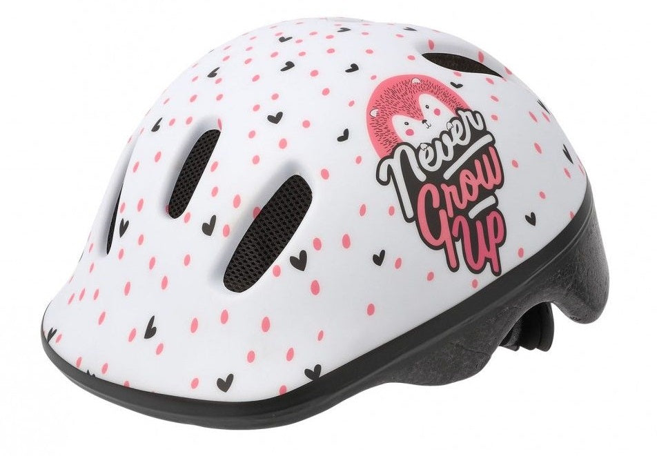 Fietshelm Polisport Hoggy XXS 44-48 cm - wit/mat roze