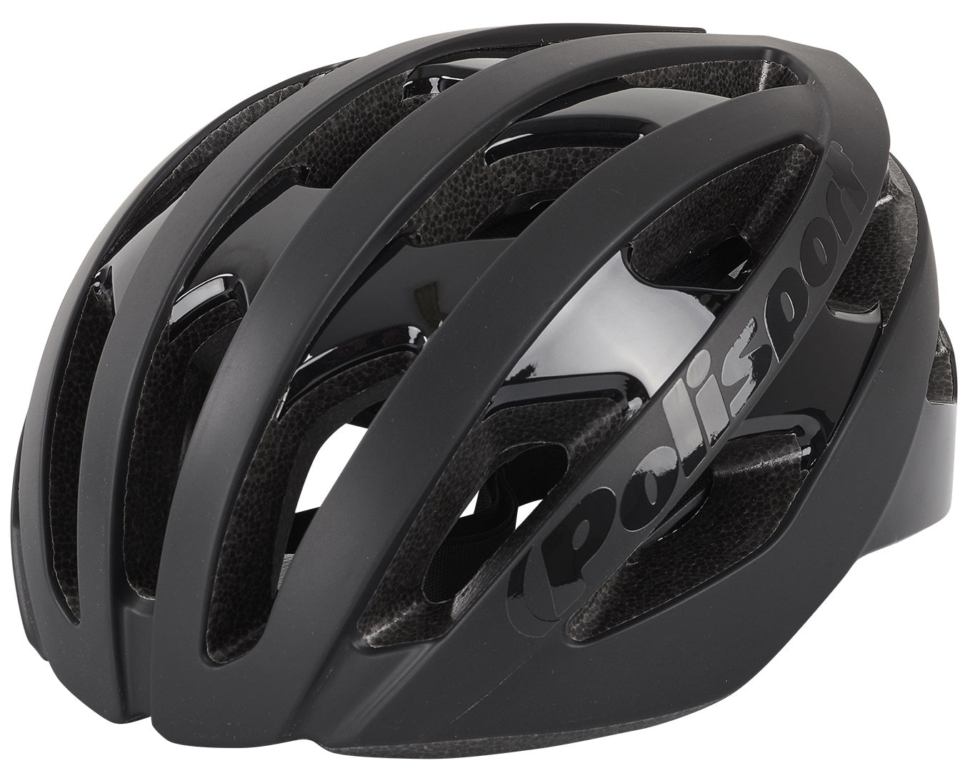 Fietshelm Polisport Light Pro L 58-61 cm - mat zwart / zwart