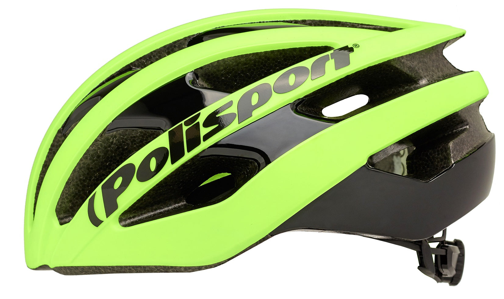 Fietshelm Polisport Light Pro L 58-61 cm - mat fluor geel / zwart
