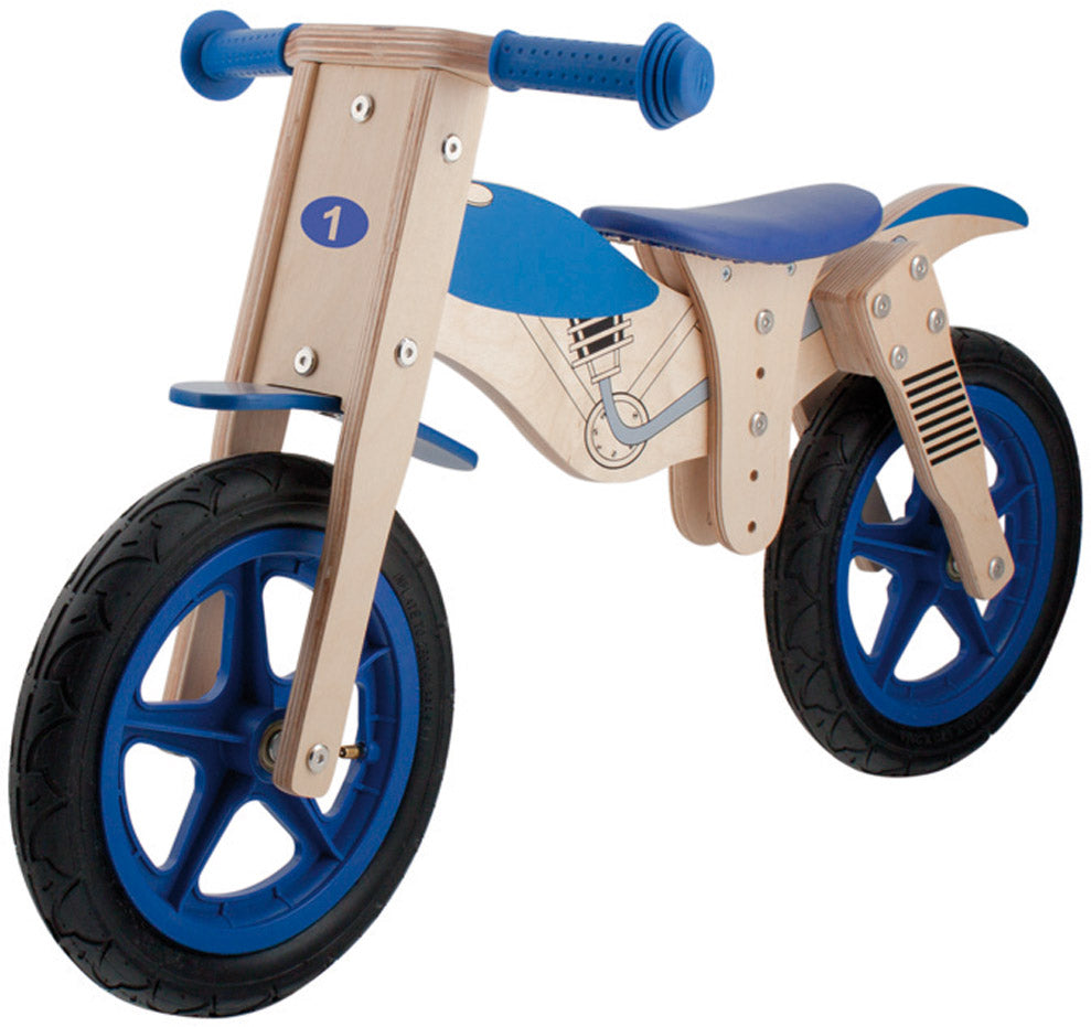 Loopfiets hout "Motor"