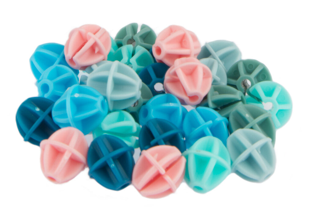 Spaakkralen PexKids "bolletjes" - assorti van 6 kleuren (30 stuks op kaart)
