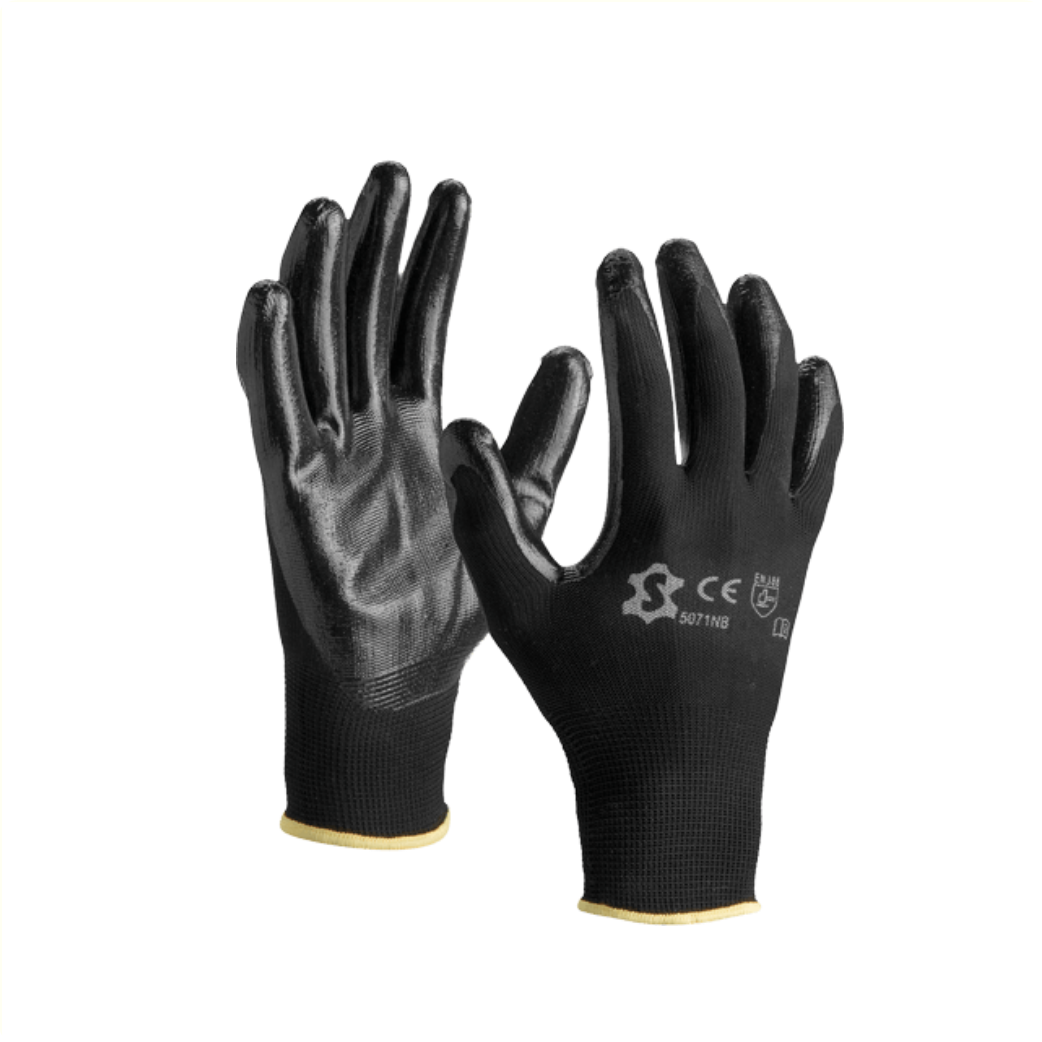 CG0701A Handschoen Nitril Polyester 9/XL