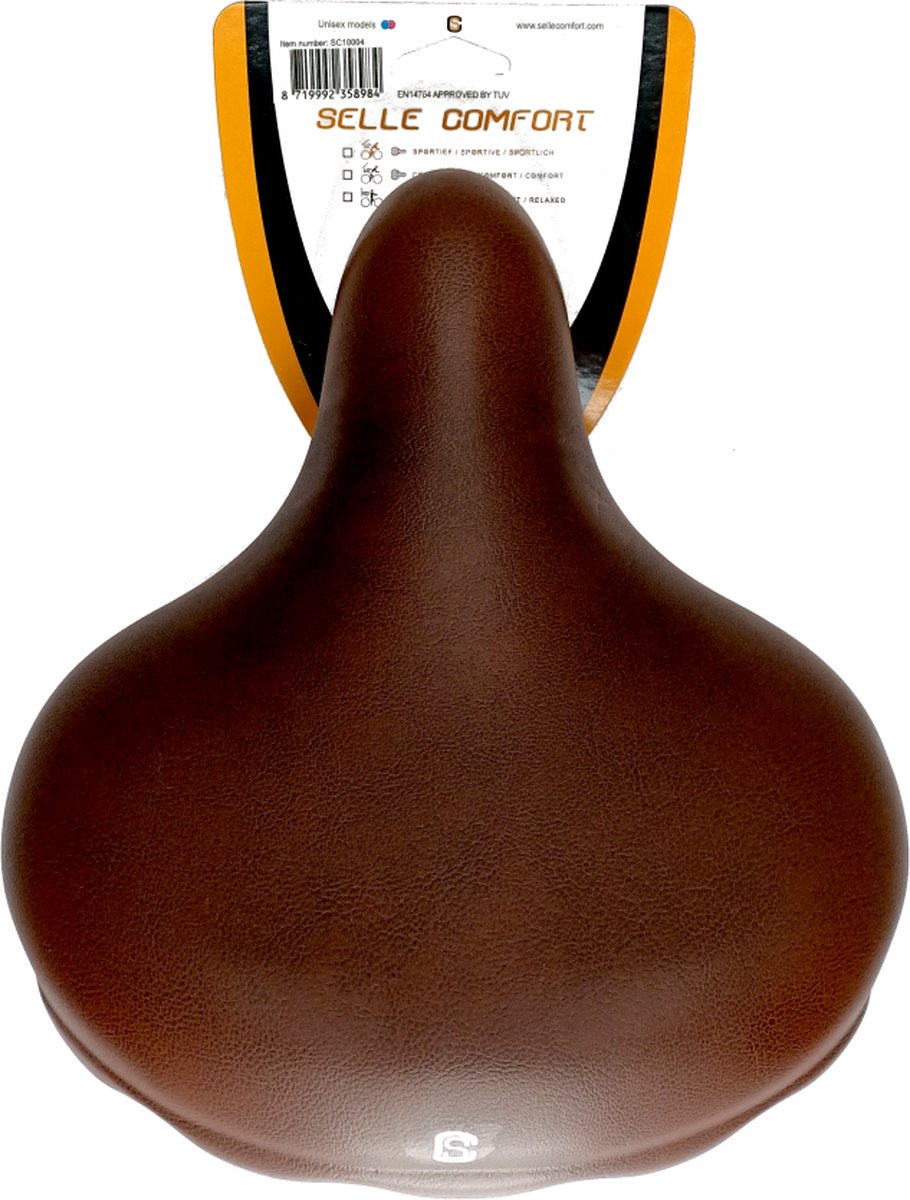 fiets zadel - Selle Comfort bruin (imtatie Drifter zadel), zonder strop
