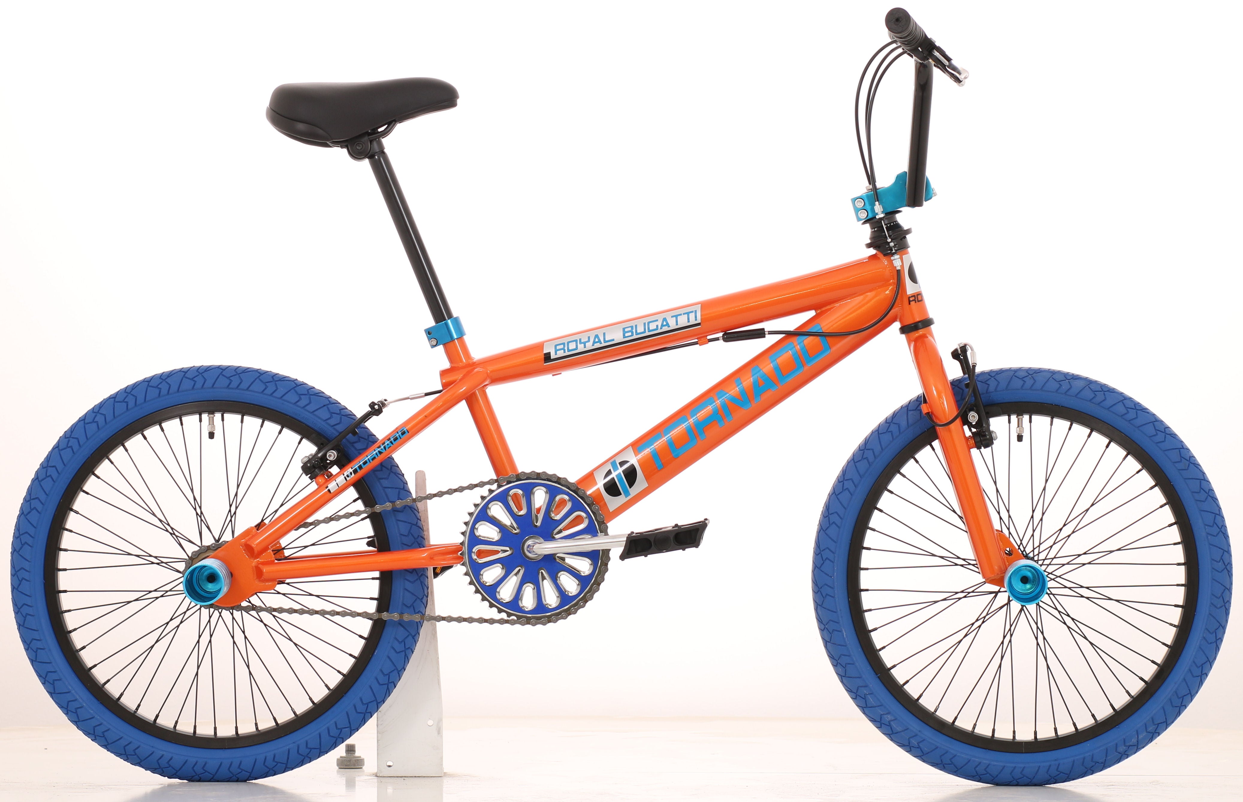 Freestyle BMX 20" Royal Bugatti - oranje met blauwe banden