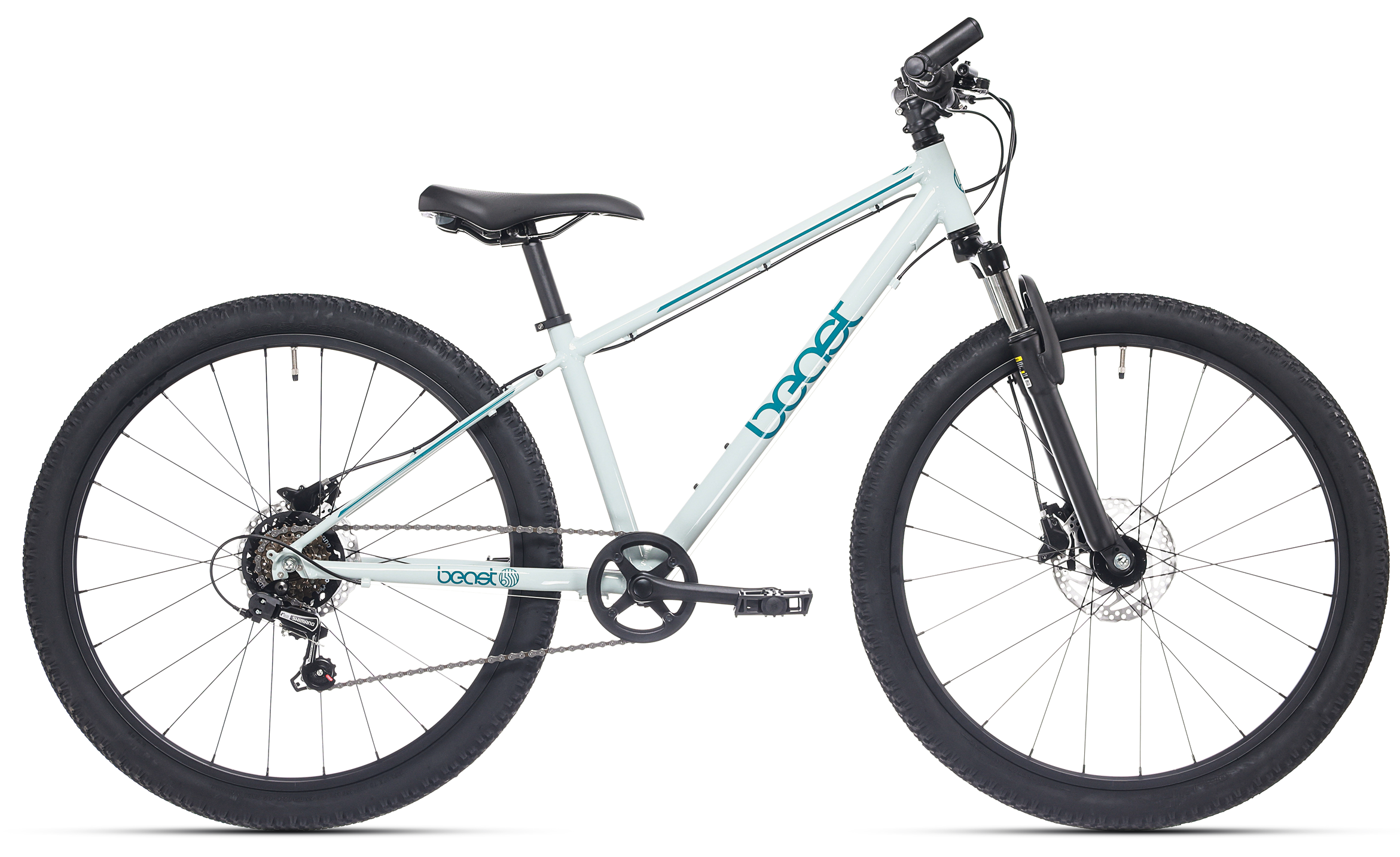 Kinderfiets 26" Bikefun The Beast met schijfrem - seagrass
