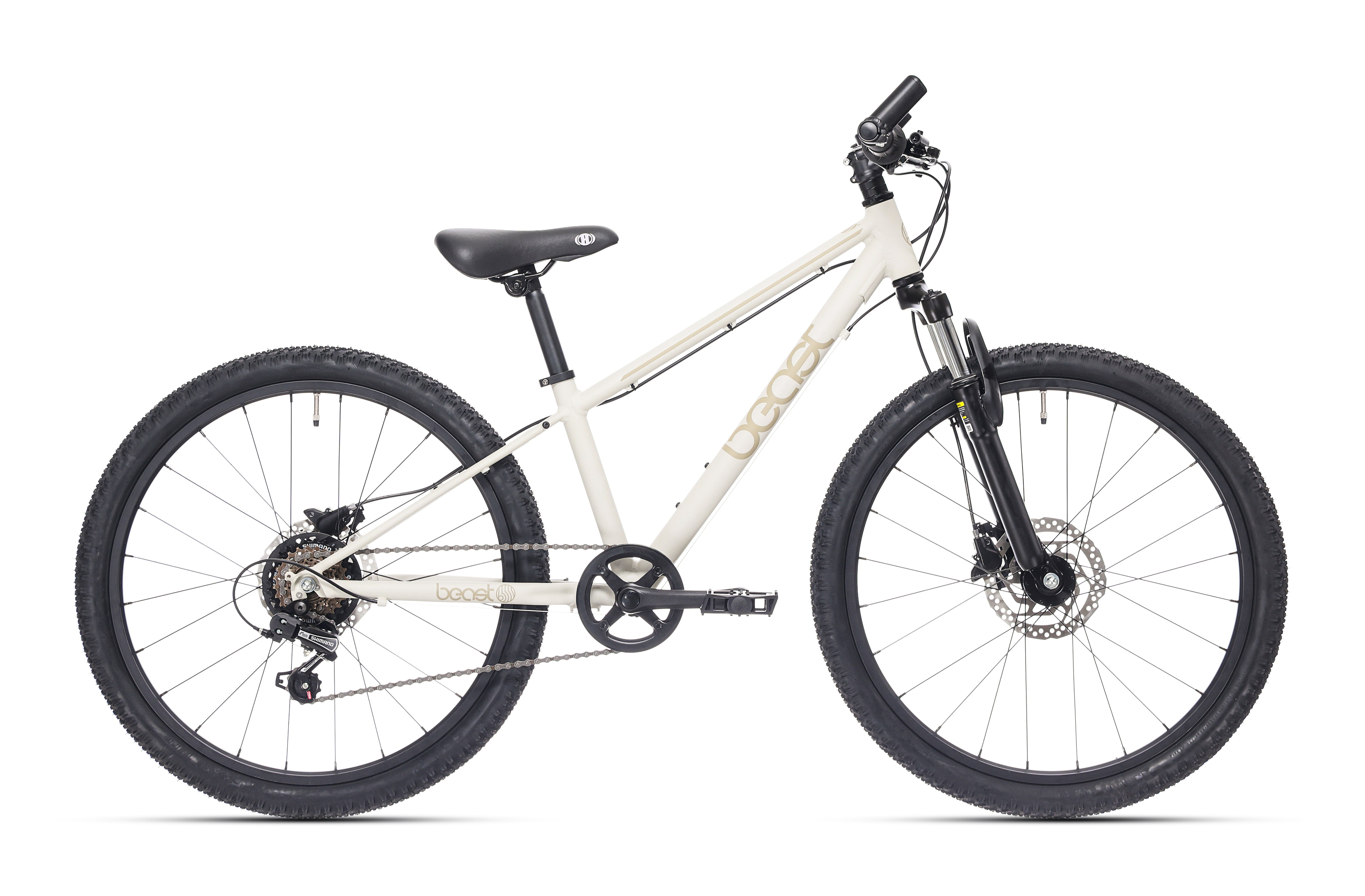 Kinderfiets 26" Bikefun The Beast met schijfrem - kiezelgrijs