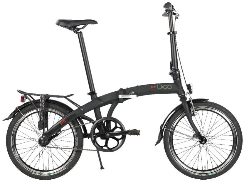 Vouwfiets 20" U-Go Dare S1 Single speed - met V-brake/terugtraprem - smoke black