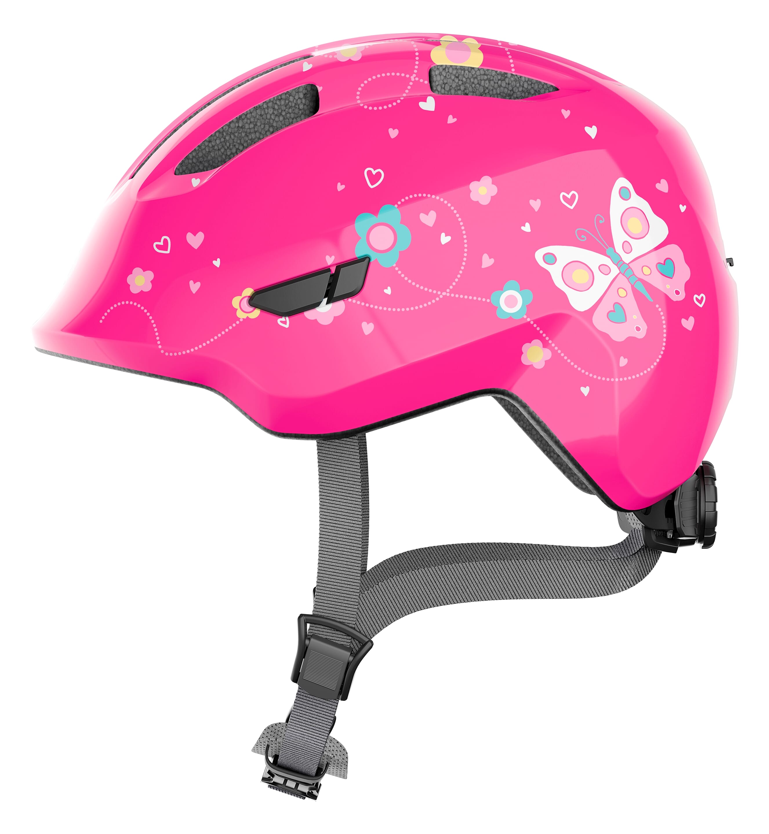 Abus helm Smiley 3.0 pink butterfly S 45-50cm