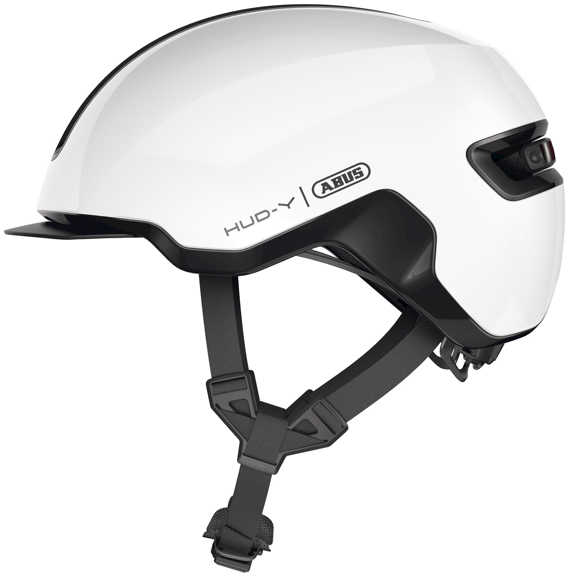 Abus helm HUD-Y shiny white L 57-61cm