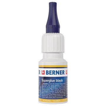 Berner secondelijm fles 20gr zwart