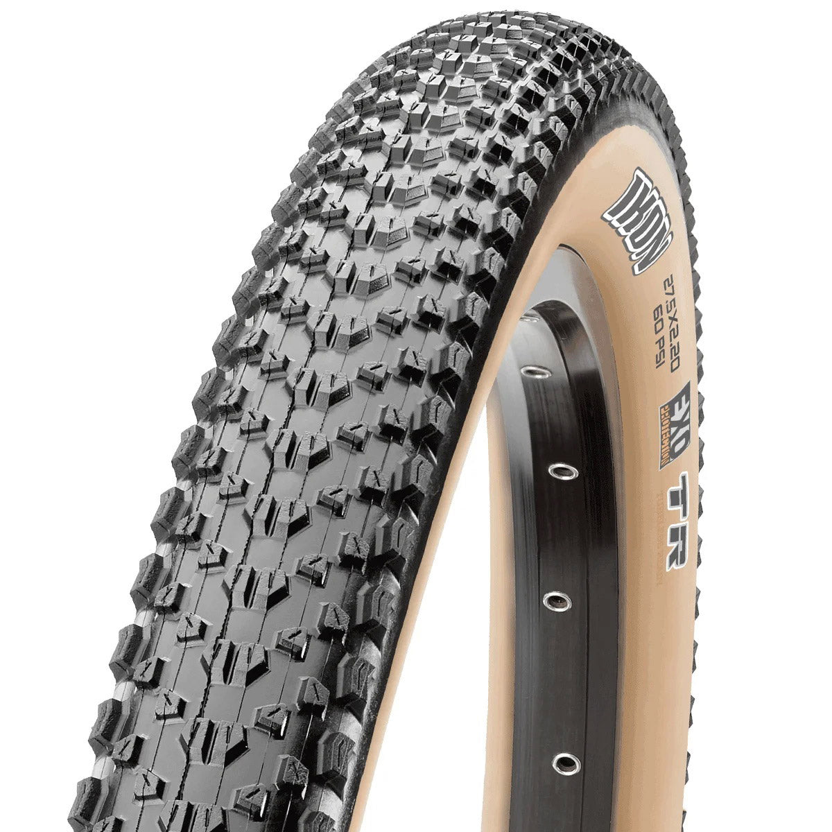 Maxxis vouwband Ikon 55-622 TR EXO 60TPI zwart/tanwall